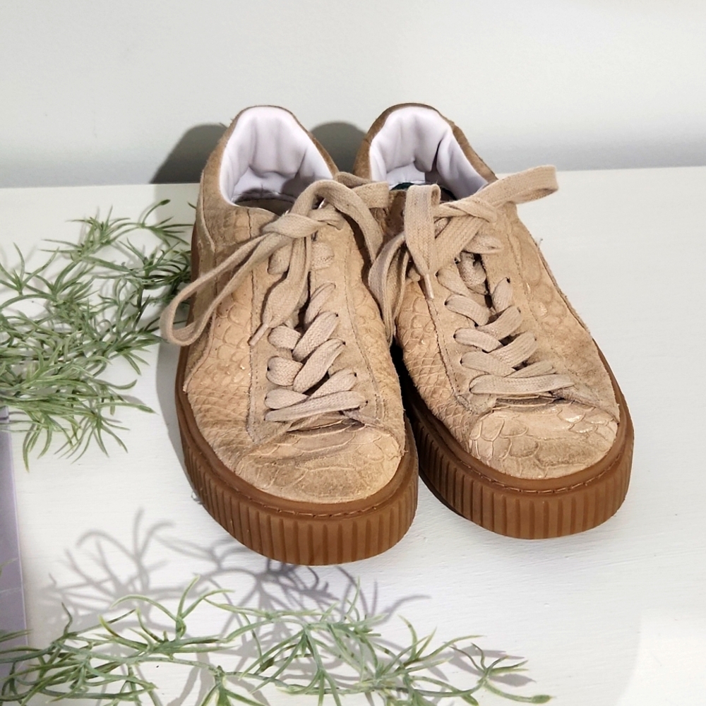 PUMA Women Platform Exotic (Brown/Vachetta size 8.5